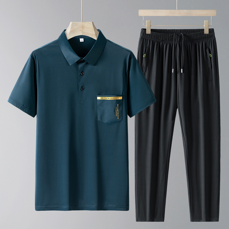 Men's Polo T-Shirt and Pant Su - Mens Formal ulasan dan harga