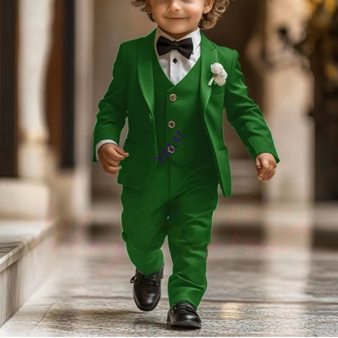 3 Piece Boy's Tuxedo Suit Set  - Mens Formal ulasan dan harga