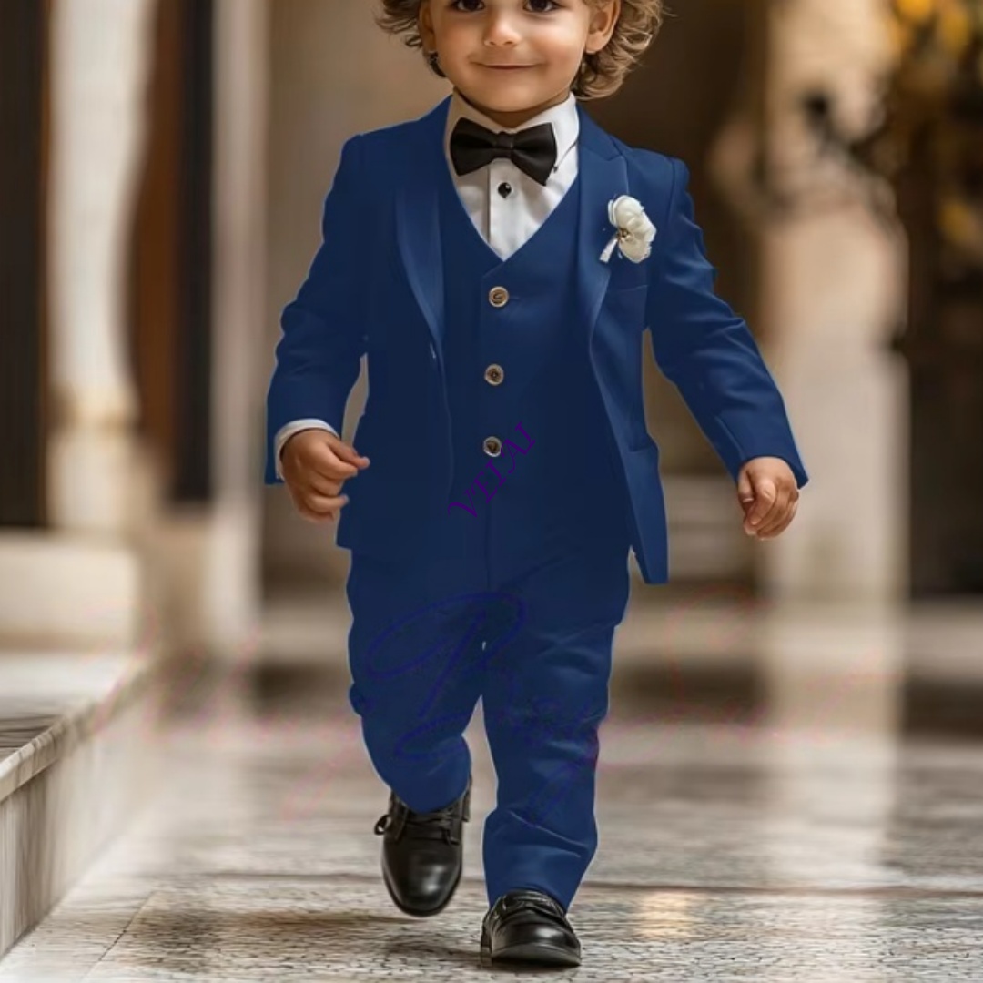 3 Piece Boy's Tuxedo Suit Set  - Mens Formal ulasan dan harga