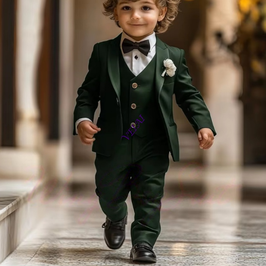 3 Piece Boy's Tuxedo Suit Set  - Mens Formal ulasan dan harga