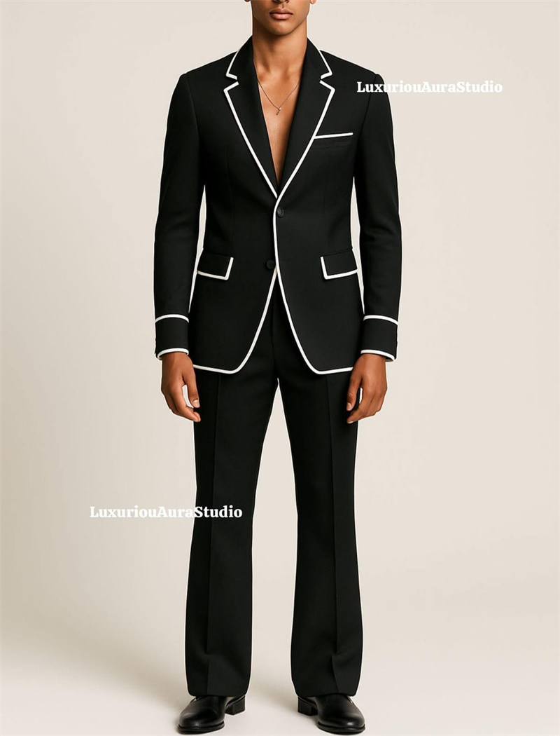 Designer Black Men Suit Set 2  - Men Formal Wear Design ulasan dan harga