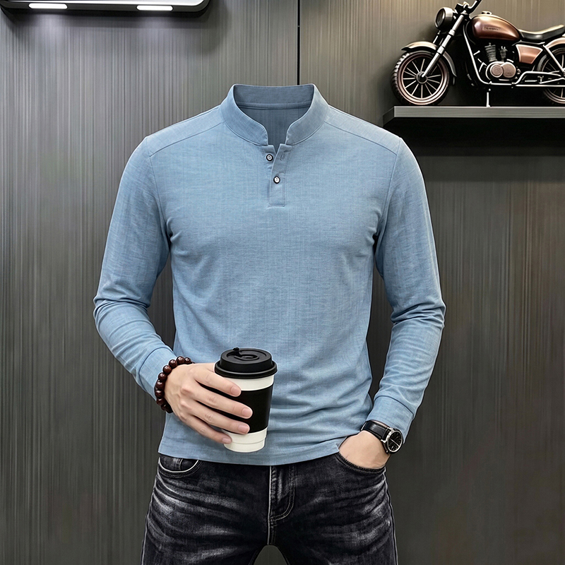 Men's Business Casual Long Sle - Mens Formal ulasan dan harga