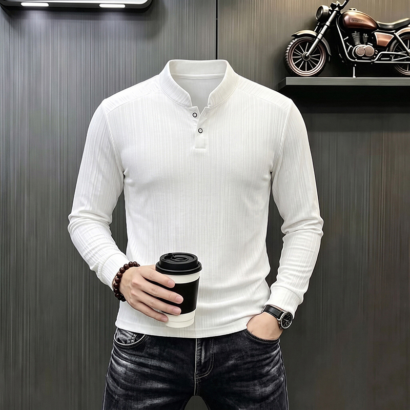 Men's Business Casual Long Sle - Mens Formal ulasan dan harga
