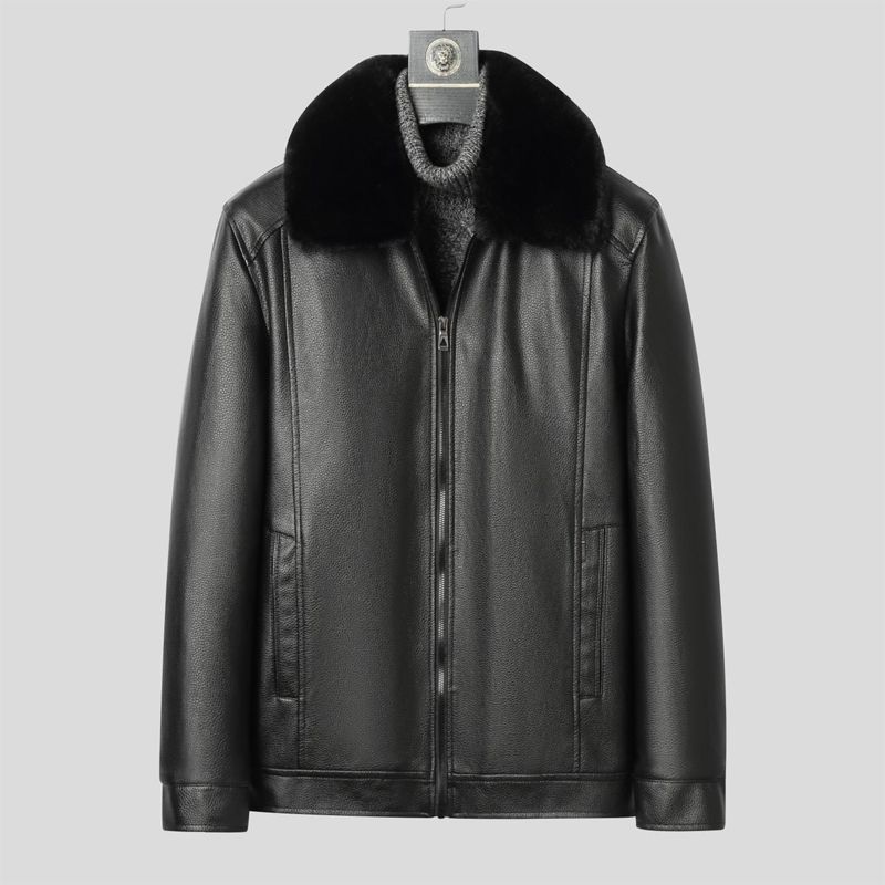 Winter Leather Coat for Men Wa - Men Formal Wear Design ulasan dan harga