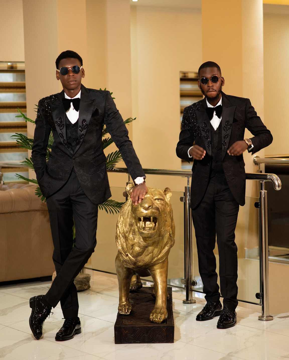 Fashion Men Suits Applique 2-p - Men Formal Wear Design ulasan dan harga