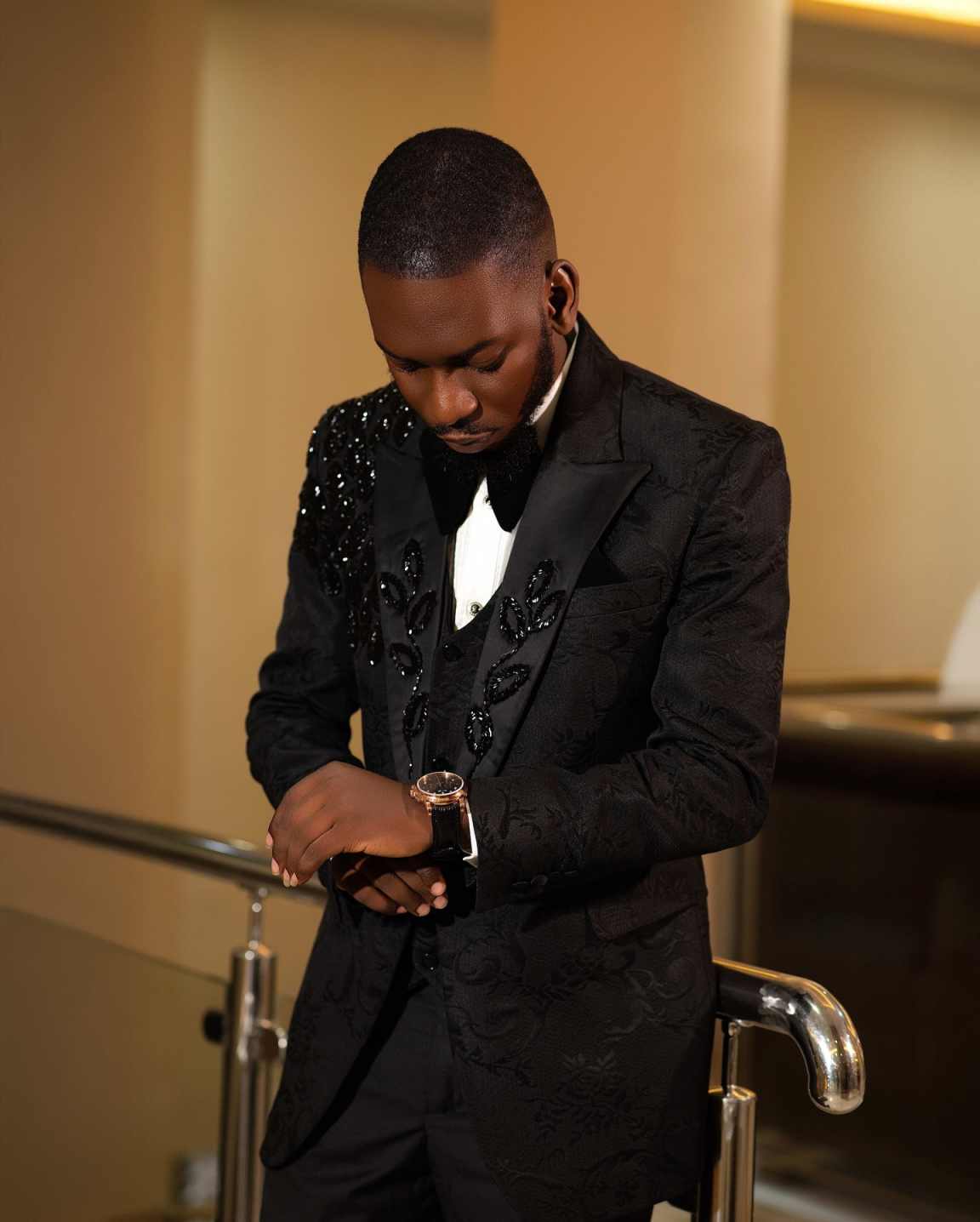 Fashion Men Suits Applique 2-p - Men Formal Wear Design ulasan dan harga