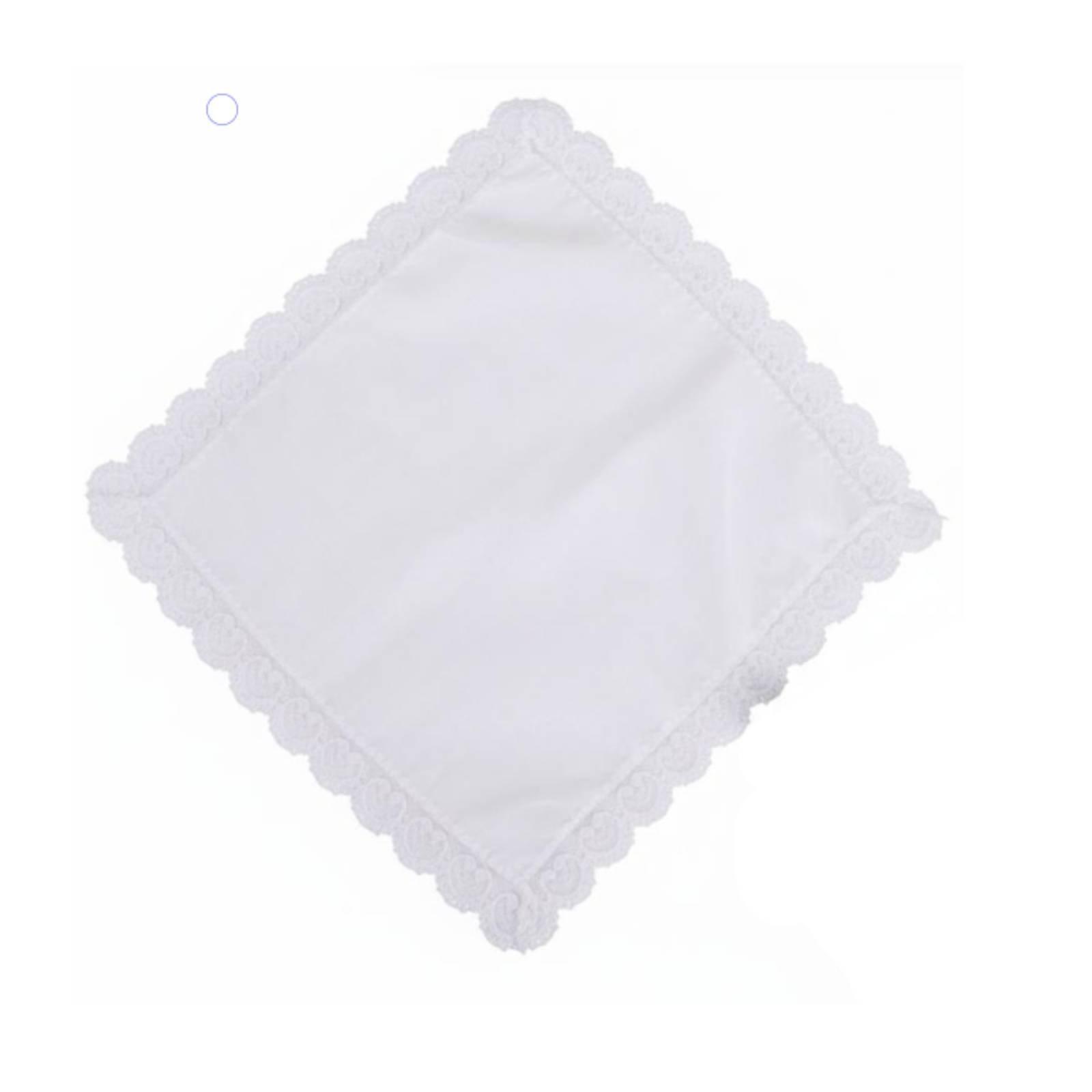 Cotton Lace Hanky for Women Ha - Monogrammed Handkerchief ulasan dan harga