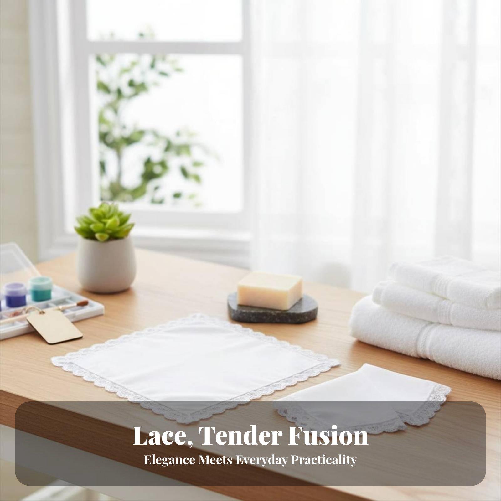 Cotton Lace Hanky for Women Ha - Monogrammed Handkerchief ulasan dan harga