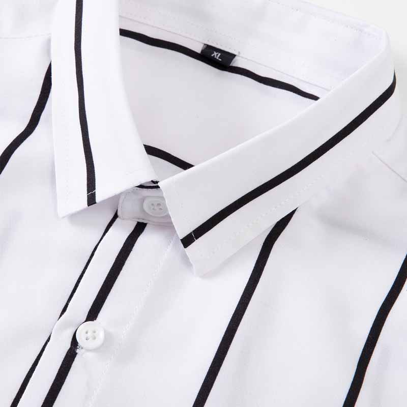 Men's Striped Dress Shirt Long - Mens Formal ulasan dan harga
