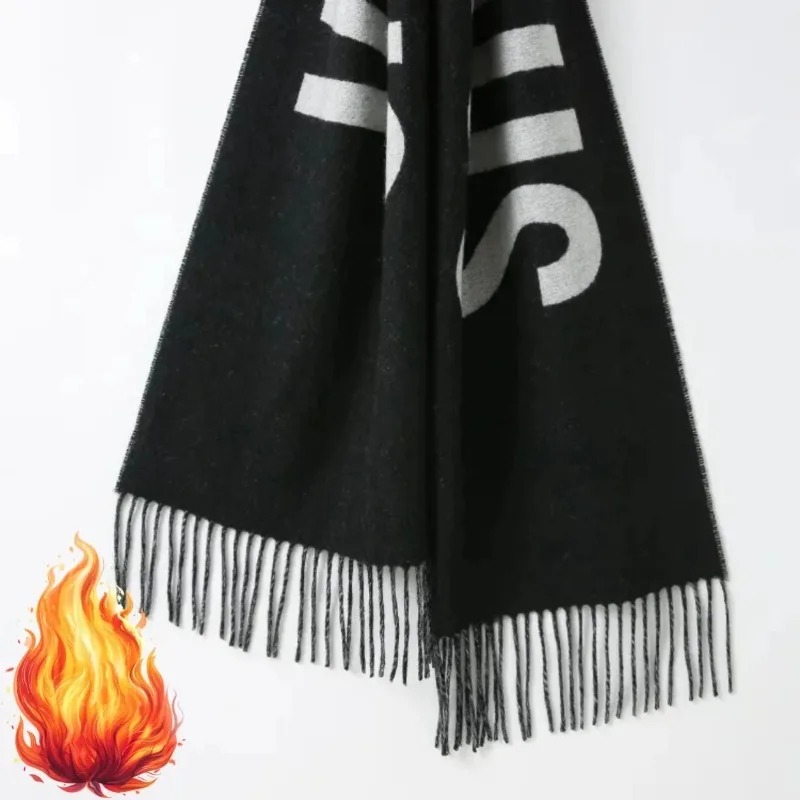100% Wool Scarf for Women Luxu - Monogrammed Handkerchief ulasan dan harga