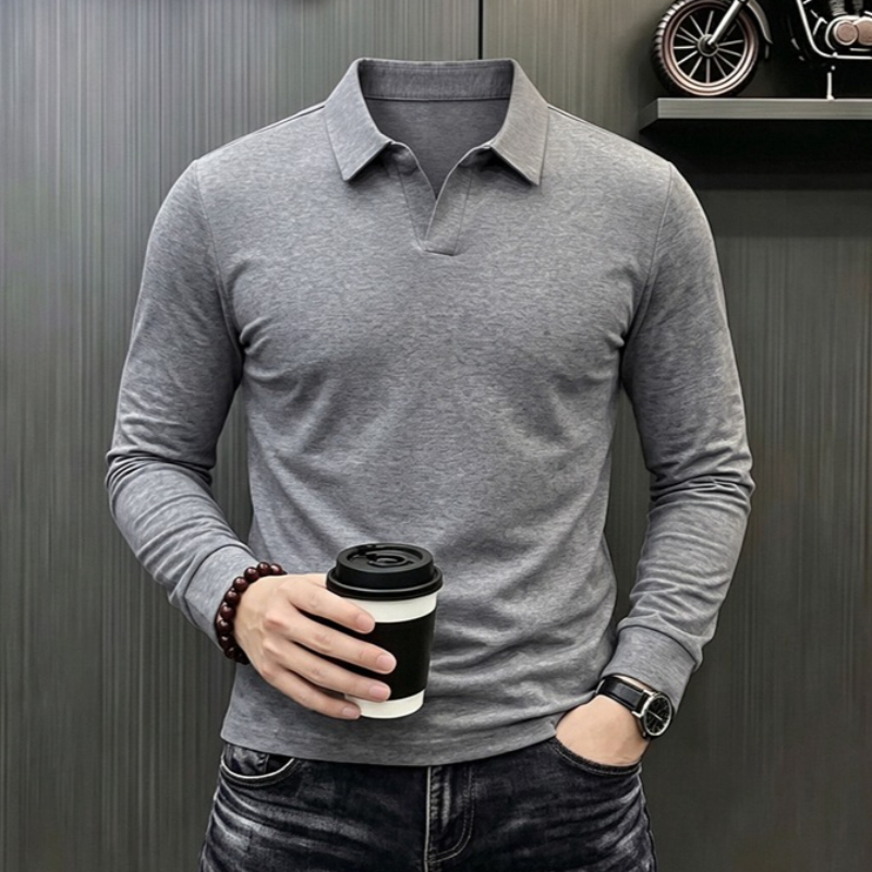 Men's Business Casual Long Sle - Mens Formal ulasan dan harga