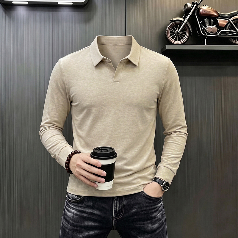 Men's Business Casual Long Sle - Mens Formal ulasan dan harga