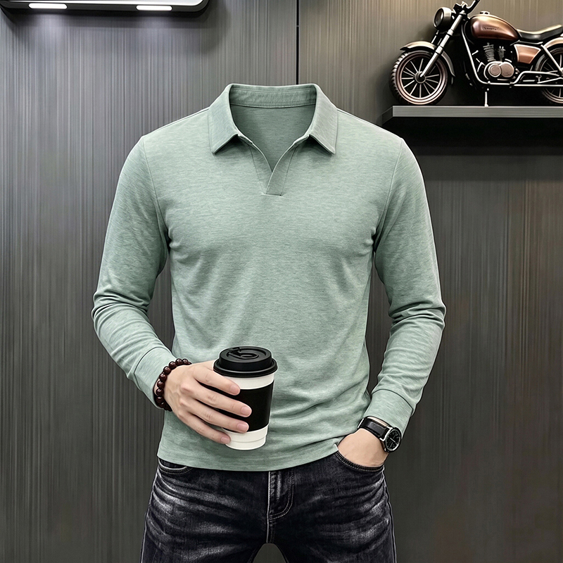 Men's Business Casual Long Sle - Mens Formal ulasan dan harga