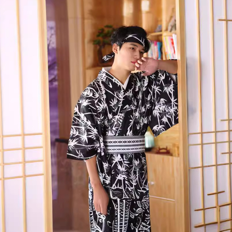 Men's Japanese Bamboo-Pattern  - Men Formal Wear Photoshoot ulasan dan harga