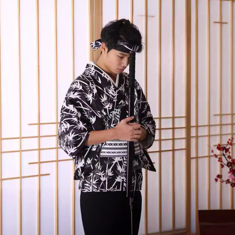 Men's Japanese Bamboo-Pattern  - Men Formal Wear Photoshoot ulasan dan harga