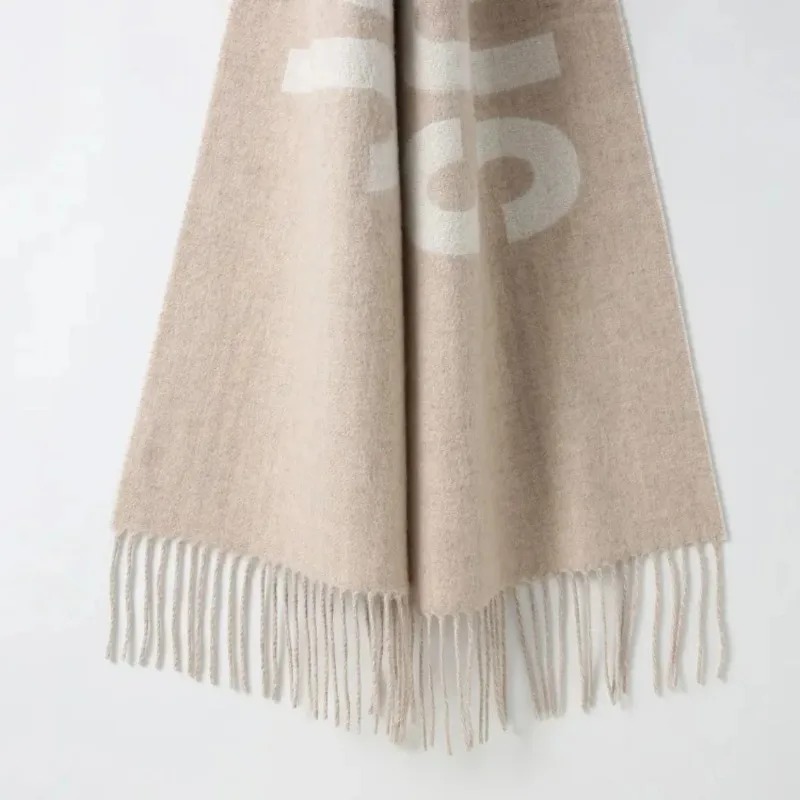100% Wool Scarf for Women Luxu - Monogrammed Handkerchief ulasan dan harga