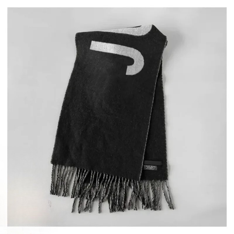 100% Wool Scarf for Women Luxu - Monogrammed Handkerchief ulasan dan harga